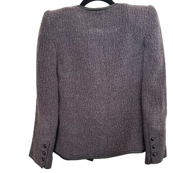 Isabel Marant Black Double Breasted Collarless Button Front Blazer Jacket - Picture 6 of 6